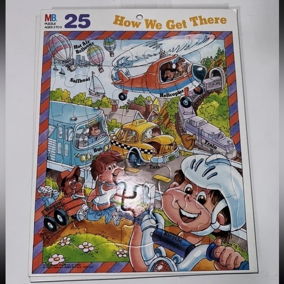 1998 Vintage Hasbro Cradboard Puzzle - Lot Of 6 - Picture 2 of 8